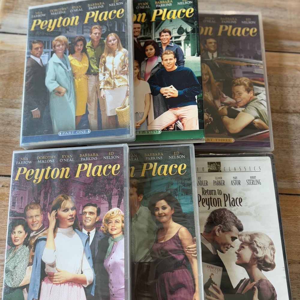 Peyton Place TV Series Complete Shout! Factory Parts 1-5 + Return to Movie DVD